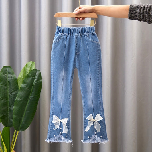 Children's Casual Denim Wide Leg Pants