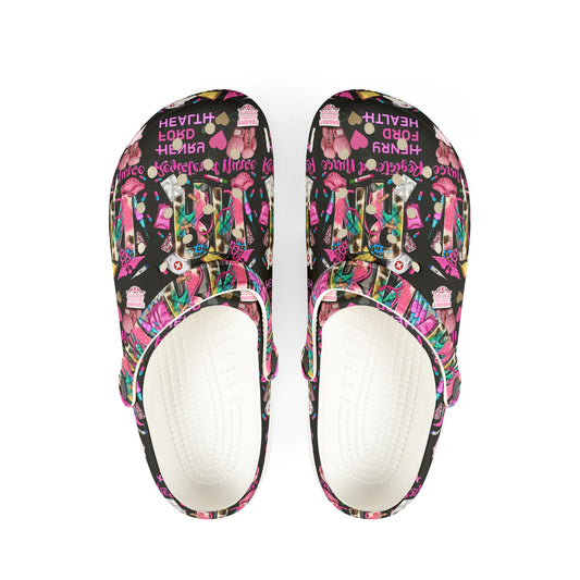 Henry Ford health Foam Crocs for Fun Comfort, Cute Garden Shoes, Trendy Summer Footwear, Perfect for Kids and Adults, Fun Gift Idea