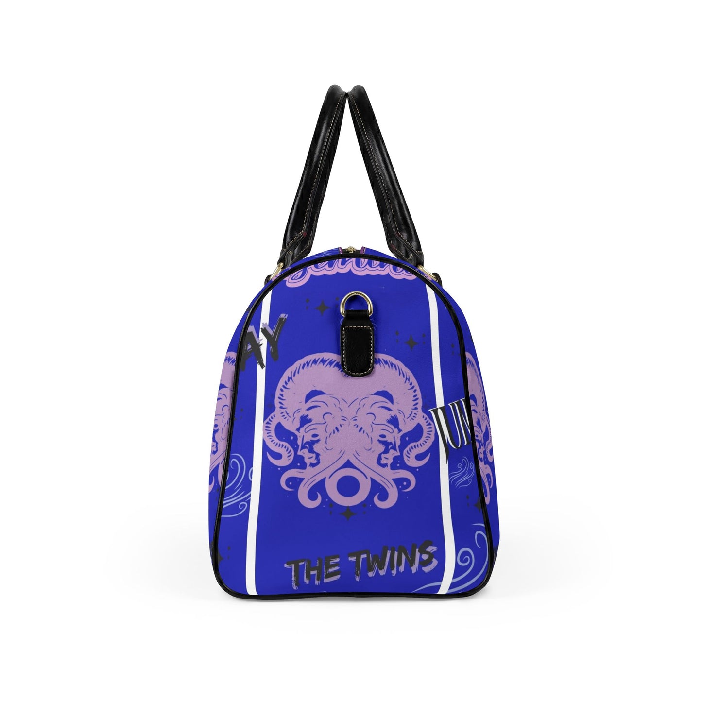 Zodiac sign, Gemini -Leather Travel Bag