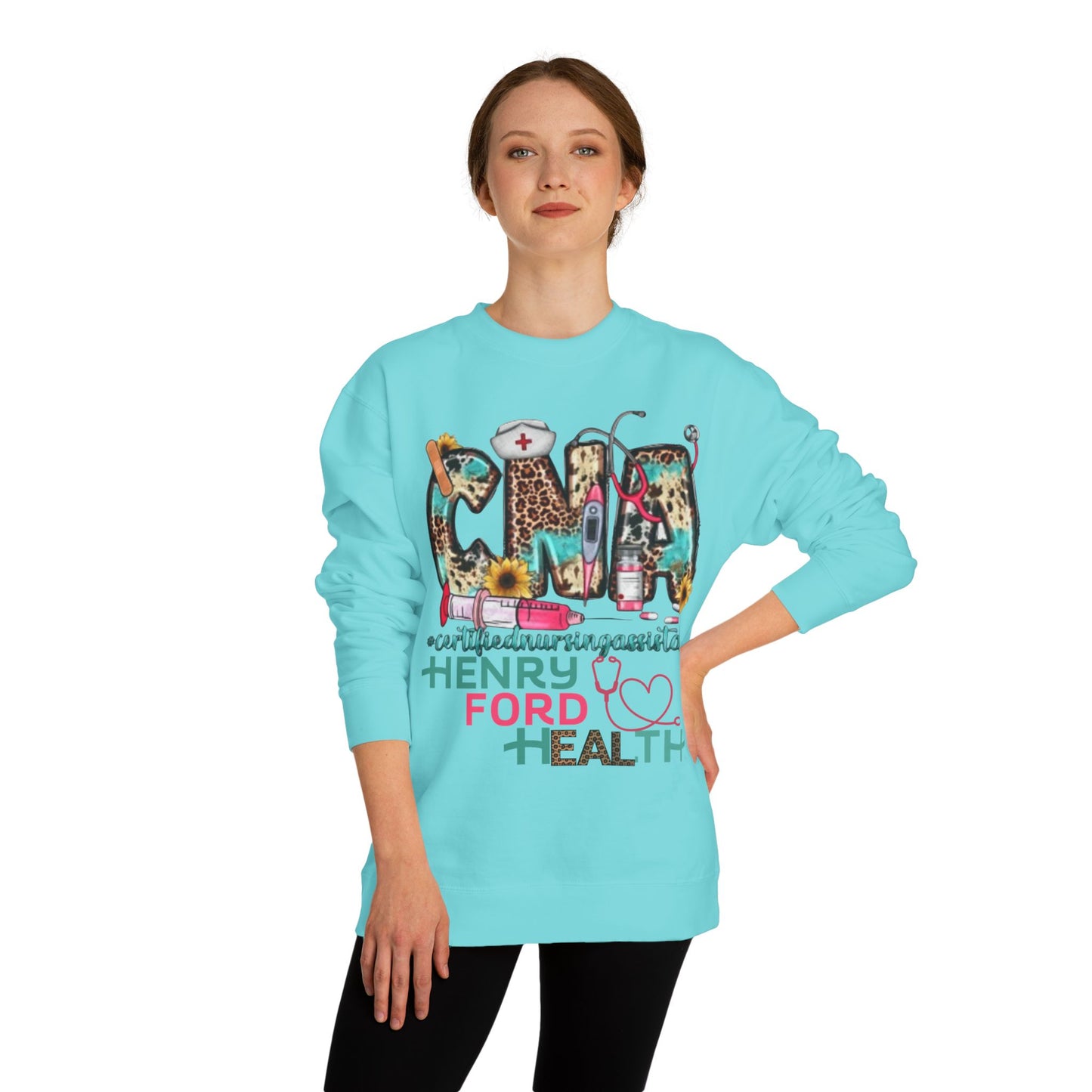 Henry Ford Health cna Crew Neck Sweatshirt, Comfortable Sweater, Gift for Healthcare Workers, Casual Wear, Inspirational Apparel, [...]