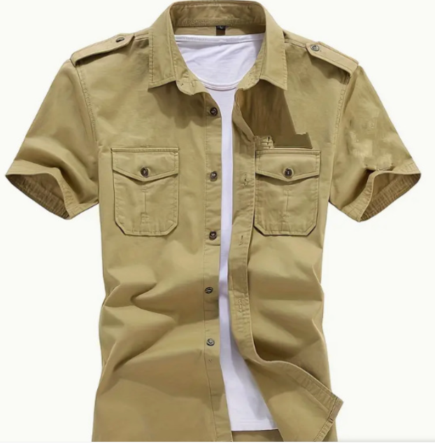 Loose Fit Men's Short Sleeve Shirt
