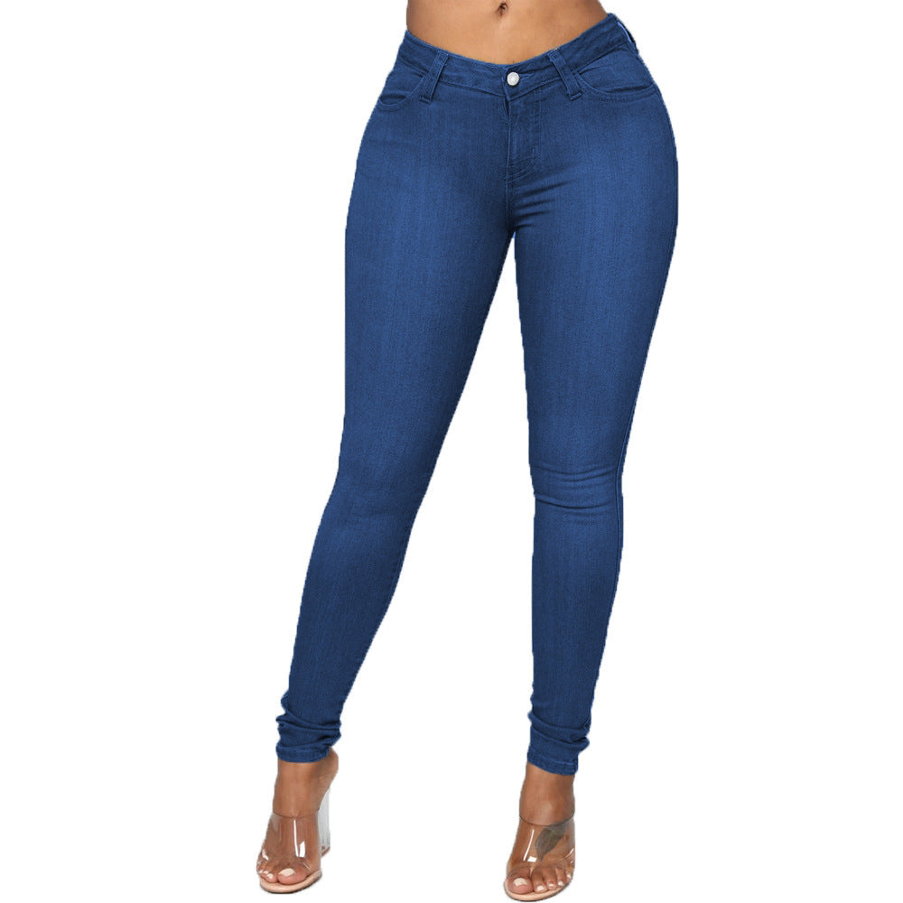 Plus Size Skinny Jeans Pencil Pants