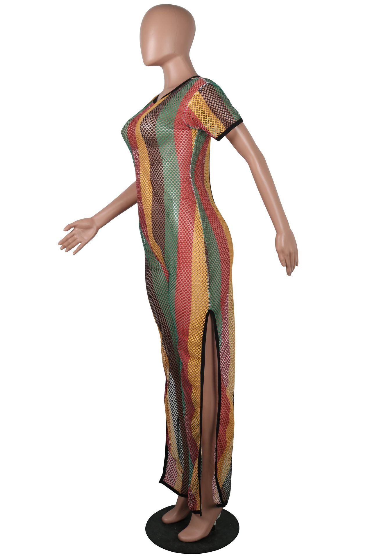 Printed Jumpsuit, Split Jumpsuit, Mesh Jumpsuit