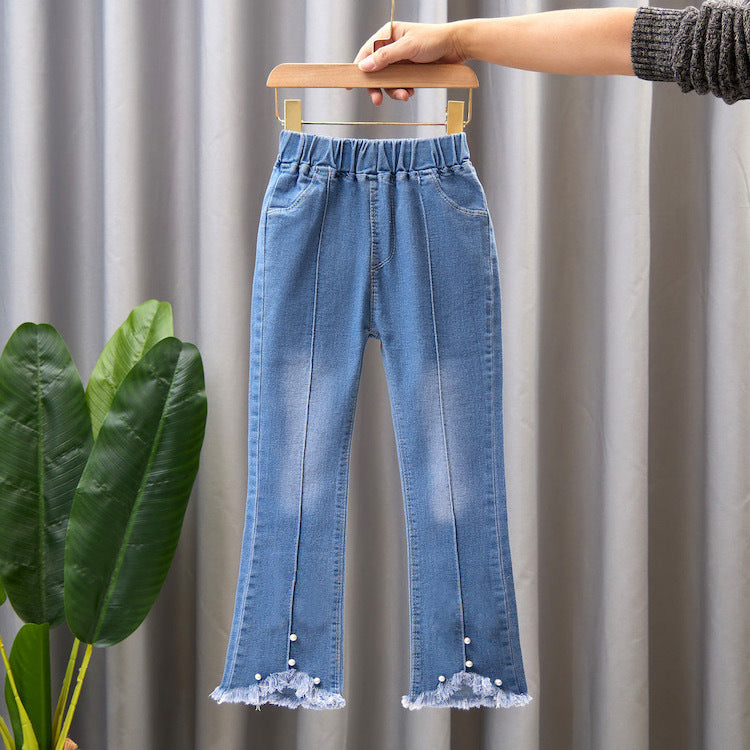 Children's Casual Denim Wide Leg Pants