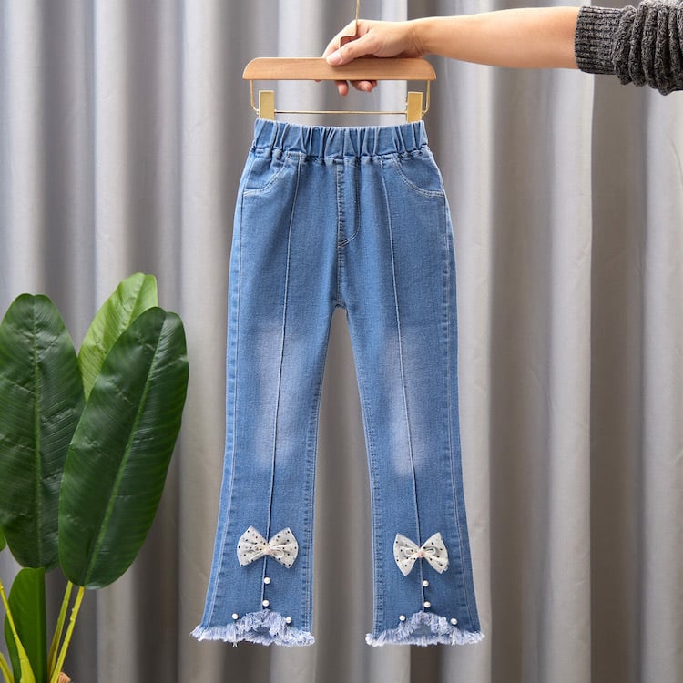 Children's Casual Denim Wide Leg Pants