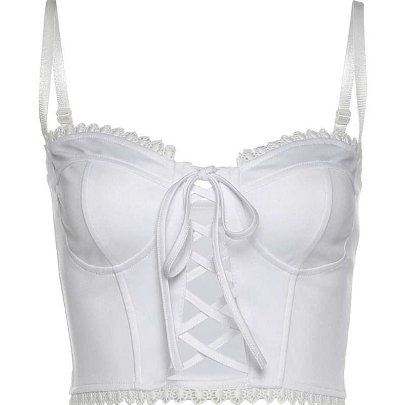 Ladies Summer Halter Top Sling Outer Vest