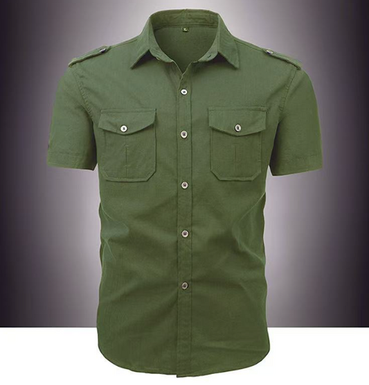Loose Fit Men's Short Sleeve Shirt