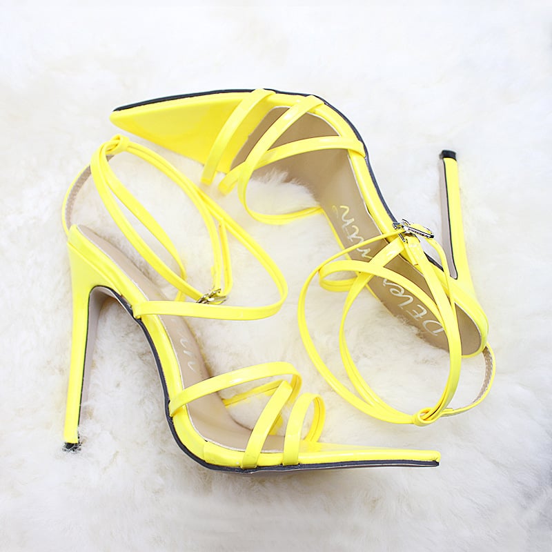 Plus Size Women's Pointed Toe High Heel Sandals