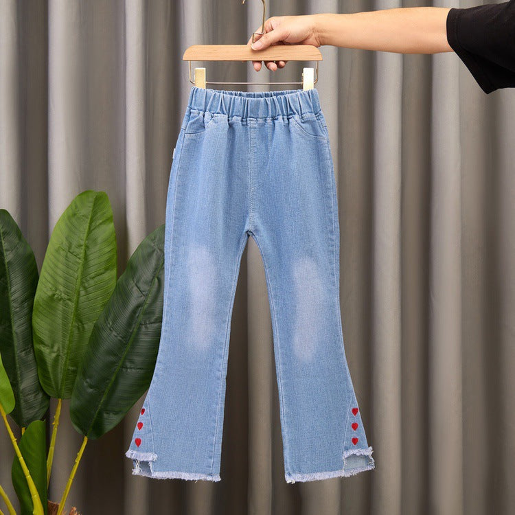 Children's Casual Denim Wide Leg Pants