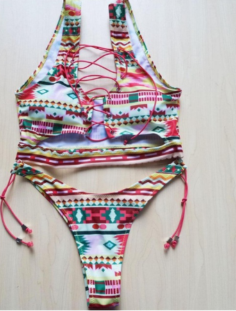 Women's Sexy Printed Bikini Separate Swimsuit