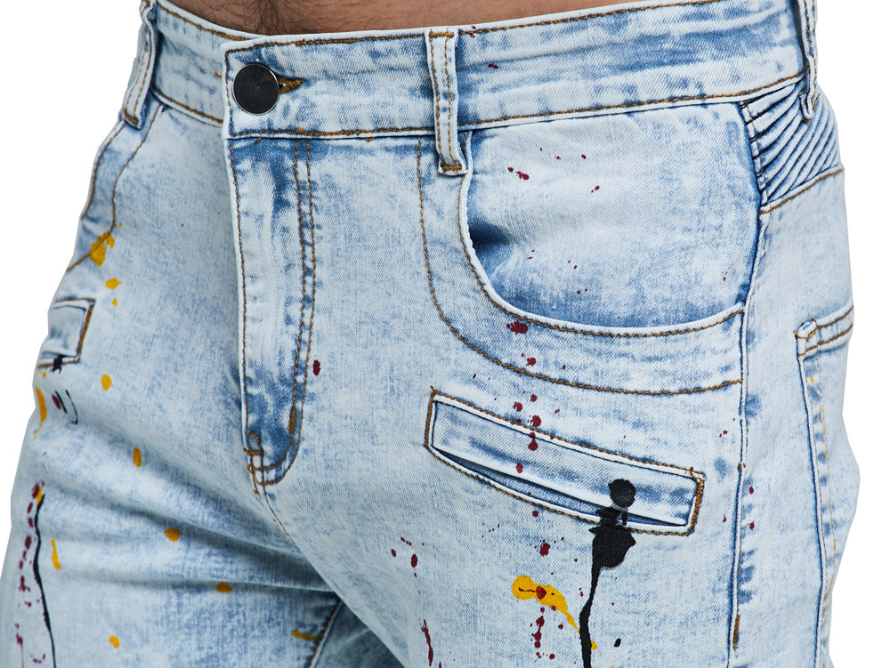 Men's Hip Hop Denim Jeans