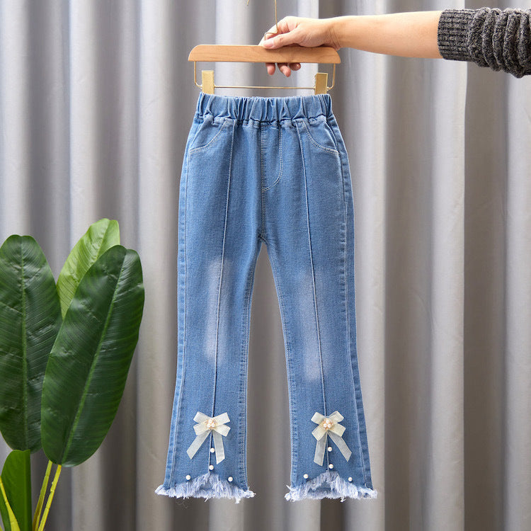 Children's Casual Denim Wide Leg Pants