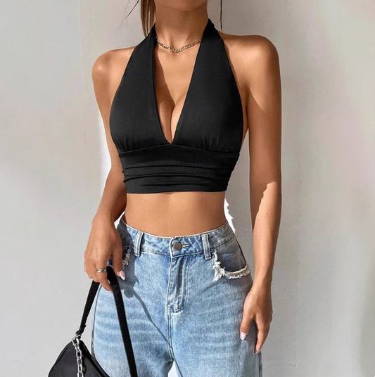 Backless Hollow-Out Summer Top