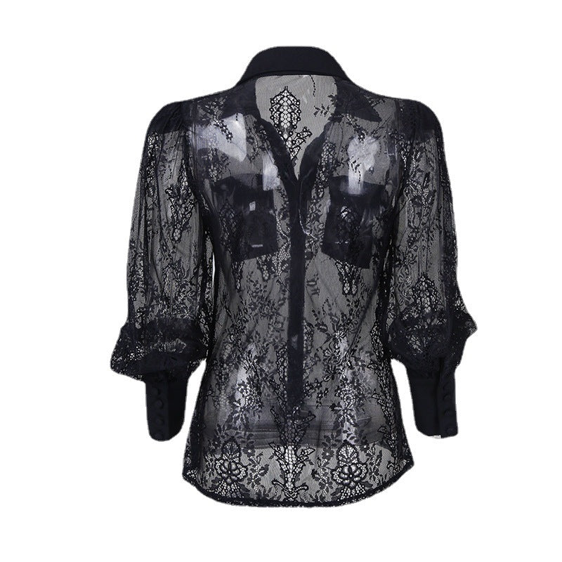2026 Women's Long Sleeve Lace Blouse T-Shirt