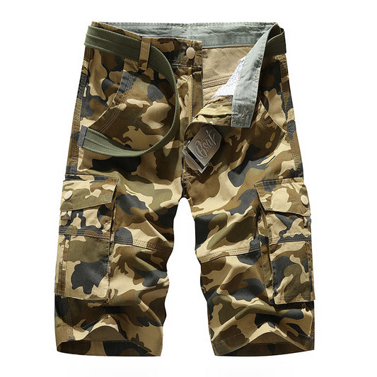 Plus Size Men's Casual Five-Point Pants