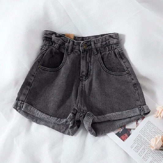 Vintage High Waist Denim Shorts