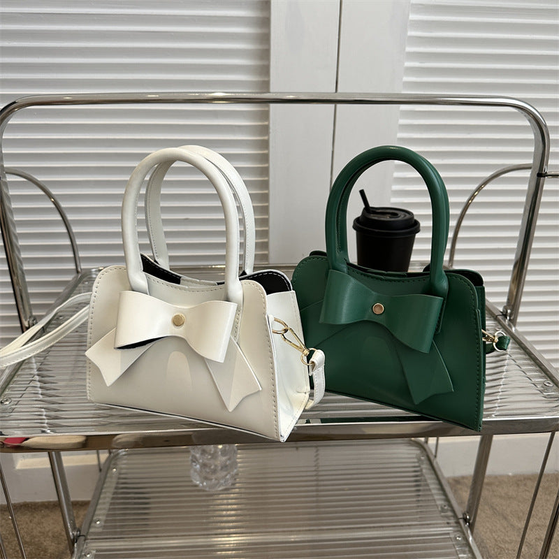 Summer New Ladies Solid Color Bowknot Messenger Bag