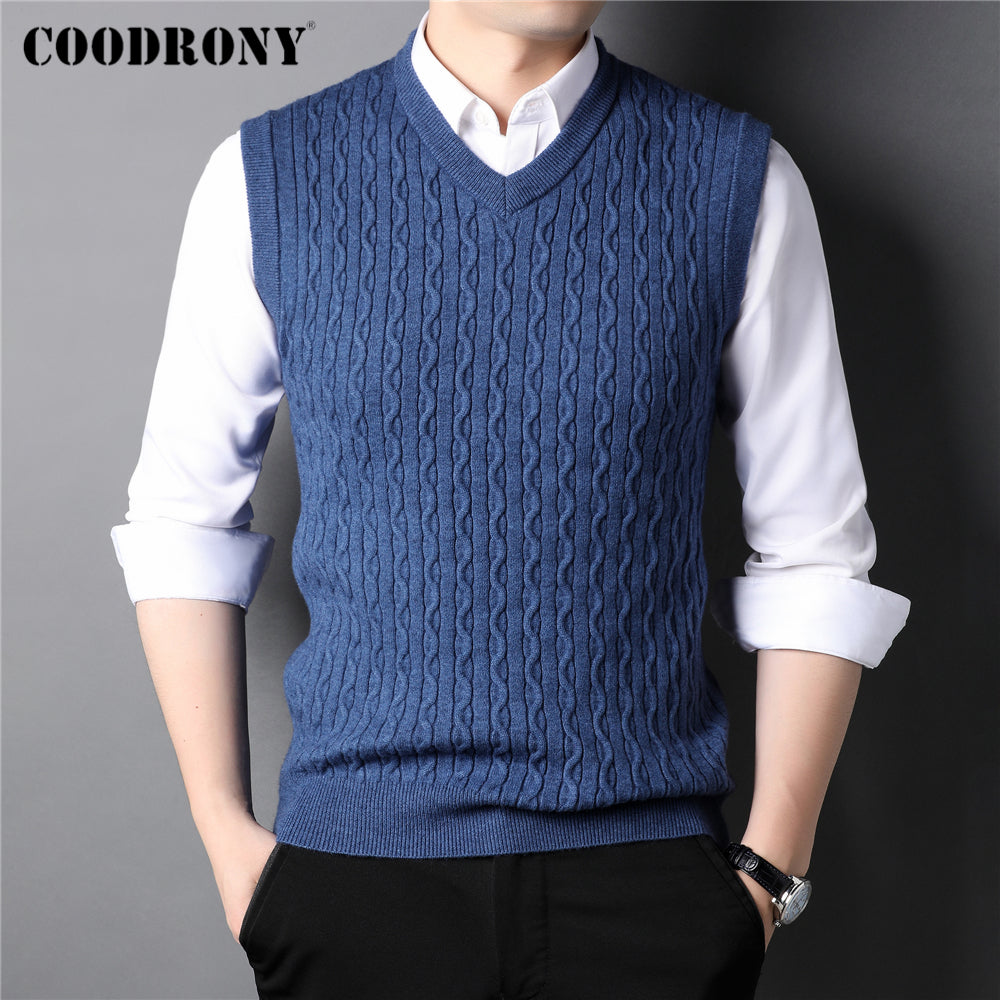 Warm Fashionable Casual Men's Tank Tops for Autumn/Winter