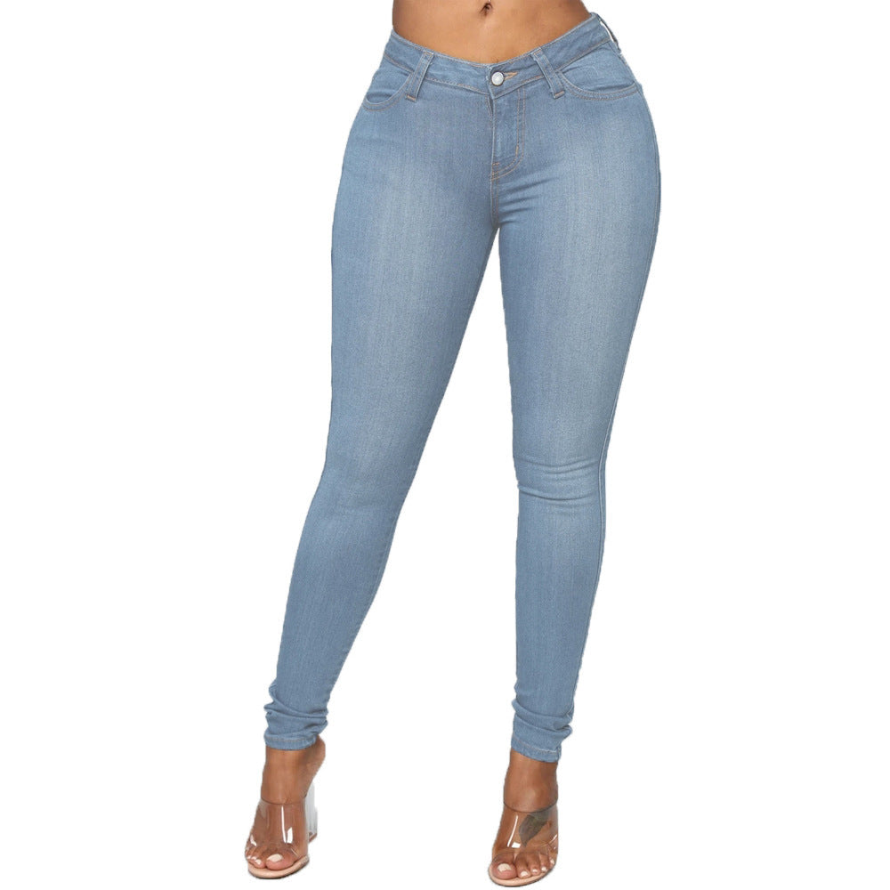 Plus Size Skinny Jeans Pencil Pants