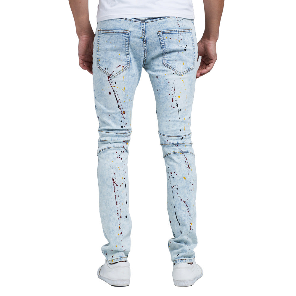 Men's Hip Hop Denim Jeans