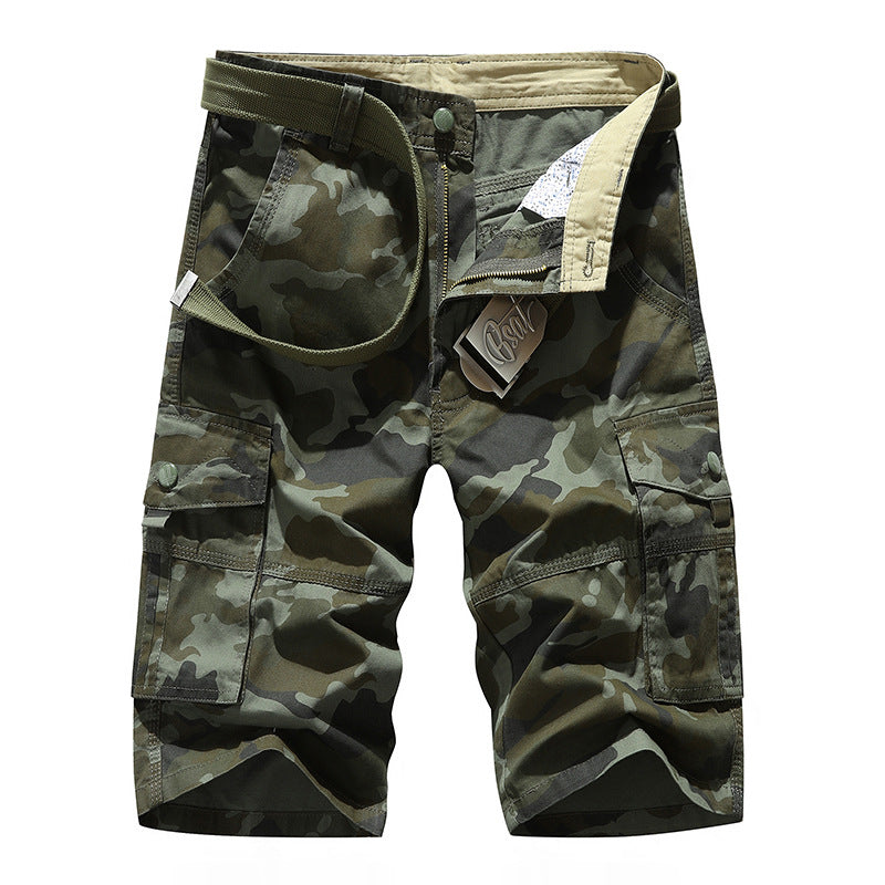 Plus Size Men's Casual Five-Point Pants