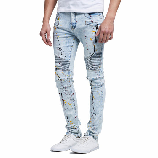 Men's Hip Hop Denim Jeans