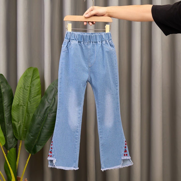 Children's Casual Denim Wide Leg Pants